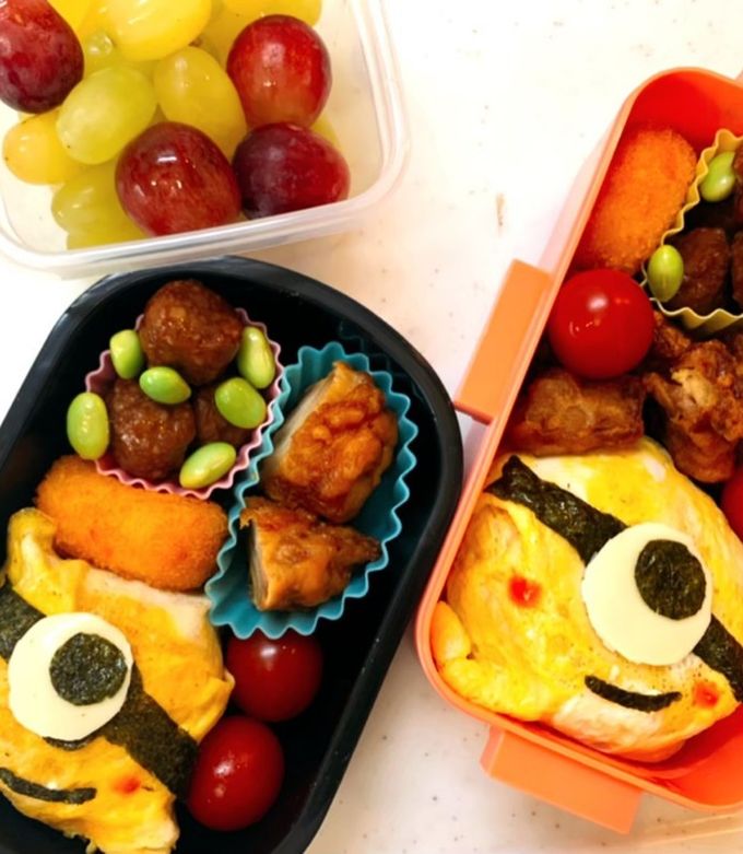 簡単キャラ弁 ミニオン-レシピのメイン写真