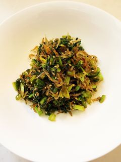 かぶの葉とちりめんじゃこ炒め-レシピのメイン写真