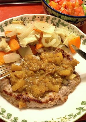 豚肉のパイナップルとマスタードのステーキ-レシピのメイン写真