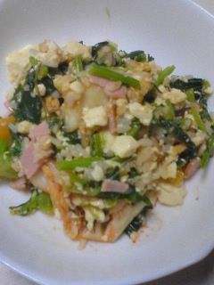 ふわふわ☆お豆腐キムチヘルシー炒め飯-レシピのメイン写真