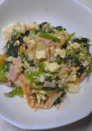 ふわふわ☆お豆腐キムチヘルシー炒め飯-レシピのメイン写真