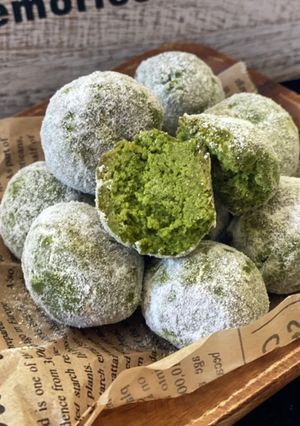 しっかり甘い!抹茶スノーボールクッキー-レシピのメイン写真