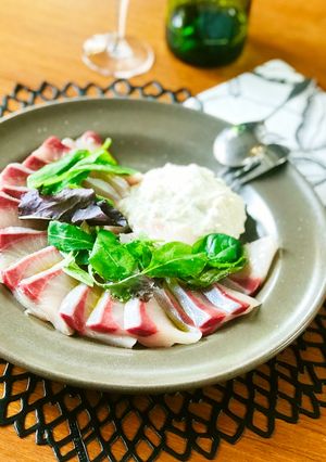 ぶりとクリームチーズのカルパッチョ-レシピのメイン写真