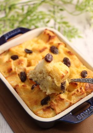 簡単！パンプディング　食パンリメイク-レシピのメイン写真