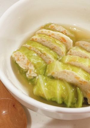 離乳食後期♡おとうふロールキャベツ-レシピのメイン写真