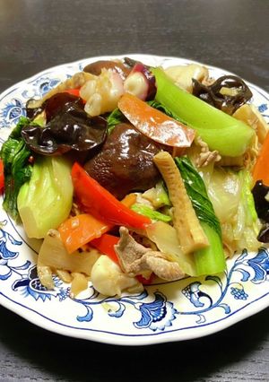【具沢山】あんかけ　　　かた焼きそば-レシピのメイン写真