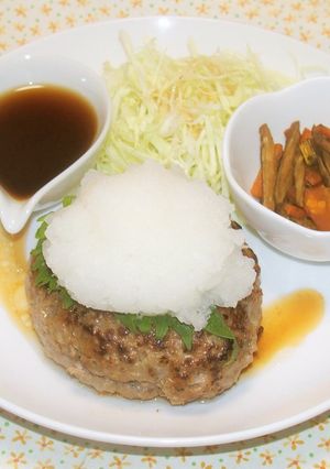 黒酢ポン酢の和風おろしハンバーグ-レシピのメイン写真