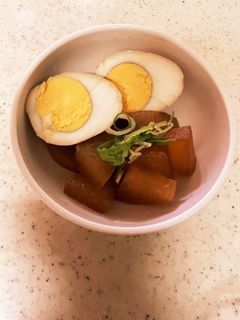 大根とゆで卵の照り煮(無水鍋使用)-レシピのメイン写真
