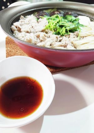 ゆずぽんとごま油で食べるあったか鍋♪-レシピのメイン写真