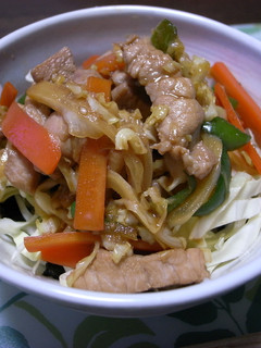 簡単!がっつり!残り物で豚キャベツ丼-レシピのメイン写真