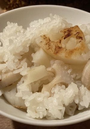 焼きれんこんと黒胡椒の混ぜごはん-レシピのメイン写真