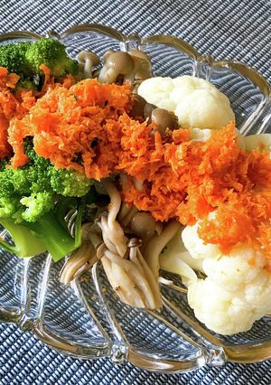 蒸し野菜の人参ドレッシング-レシピのメイン写真
