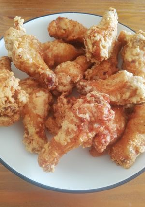 粉末鶏ガラでカリジュワ骨付きチキン-レシピのメイン写真