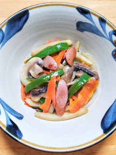 ソーセージと野菜の辛子マヨネーズ炒め-レシピのメイン写真