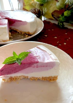 グラデーションチーズケーキ-レシピのメイン写真