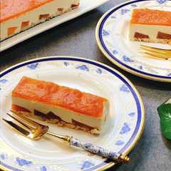 รูปของ 【色鮮やか】柿づくしのレアチーズケーキ