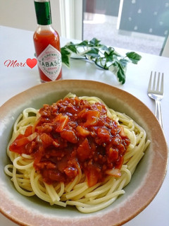 我が家のミートソースパスタ-レシピのメイン写真