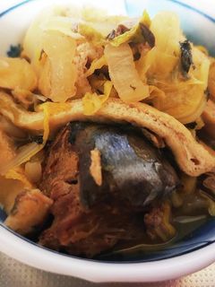 白菜とサバ缶の煮物-レシピのメイン写真