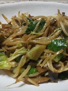アカヤマドリ等きのこ4種と野菜の油炒め2-レシピのメイン写真
