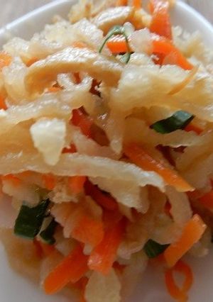 切干大根とうすあげのゆずこしょう煮-レシピのメイン写真