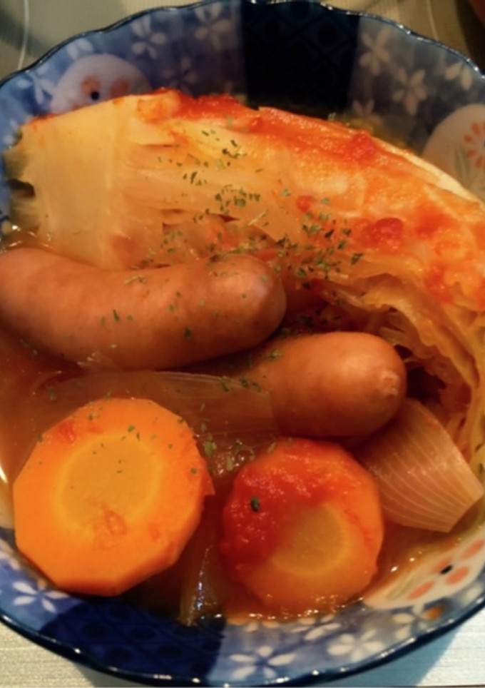 簡単！たっぷり野菜とウインナーのトマト煮-レシピのメイン写真