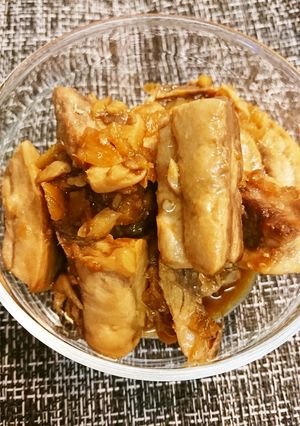 かじきアラ・ニンニク生姜煮-レシピのメイン写真