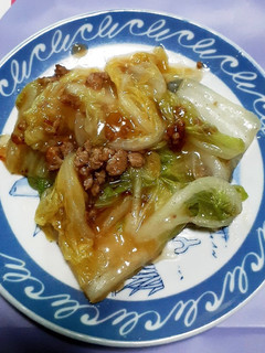白菜のそぼろ餡掛け。-レシピのメイン写真
