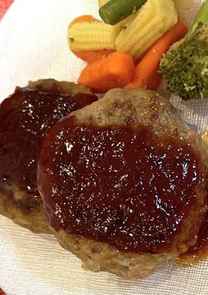 簡単手作りソースのハンバーグ-レシピのメイン写真