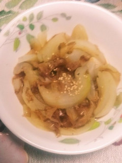 レンジ加熱の玉ねぎの鰹節めんつゆ和え-レシピのメイン写真