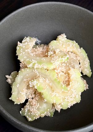 白ゴーヤのたらこ炒め（普通のゴーヤでも）-レシピのメイン写真