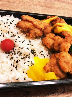 唐揚げハニーマスタード弁当 1115-レシピのメイン写真