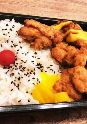 唐揚げハニーマスタード弁当　1115-レシピのメイン写真