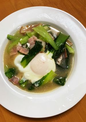 チンゲン菜の簡単スープたっぷり煮。-レシピのメイン写真