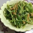 水菜とおだしがしみたきざみあげの煮浸し