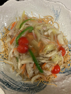 ミニトマトたっぷりの皿うどん〜♪-レシピのメイン写真