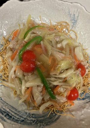 ミニトマトたっぷりの皿うどん〜♪-レシピのメイン写真