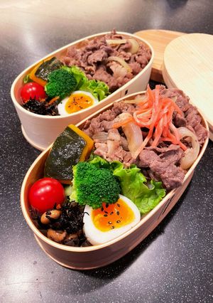 高校生弁当　牛丼弁当-レシピのメイン写真