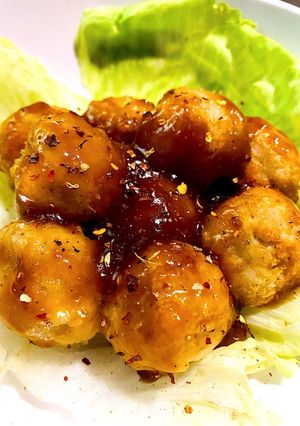 中トロ里芋ボール甘酢あんかけ-レシピのメイン写真