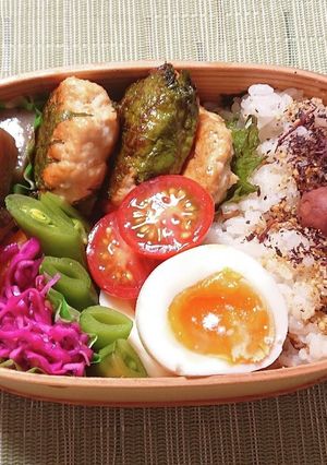 タレ不要で簡単！鶏の和風ハンバーグ弁当-レシピのメイン写真
