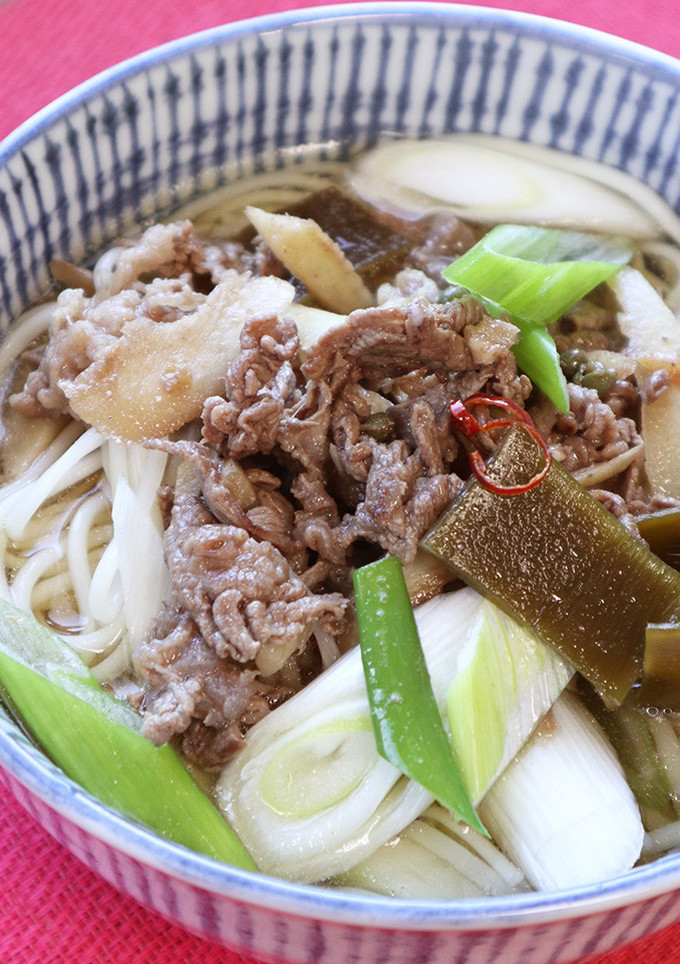 牛肉とごぼうのきんぴらうどん-レシピのメイン写真