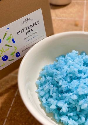 バタフライピーを使った水色ご飯-レシピのメイン写真