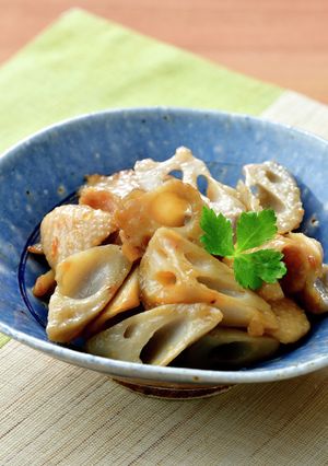 加賀れんこんと鶏皮炒め-レシピのメイン写真