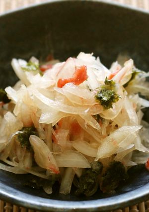 オニオンスライス梅のり和え-レシピのメイン写真