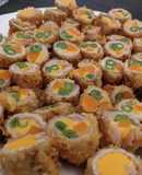 ニンジン・インゲン・チーズの三色巻き