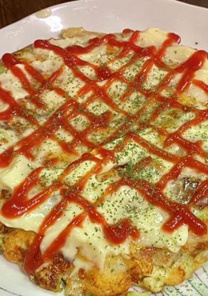 洋風？・里芋とエビのお好み焼き-レシピのメイン写真
