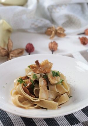 秋香る　イタリアきのこのフェットゥチーネ-レシピのメイン写真