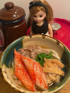 リカちゃん♡肉きつねうどん-レシピのメイン写真