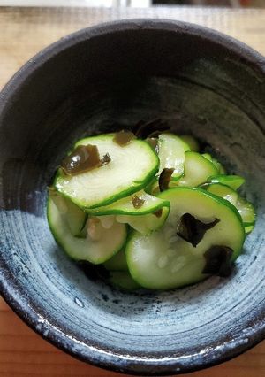 ズッキーニの昆布茶和え-レシピのメイン写真