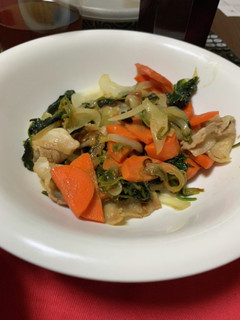 豚肉とほうれん草の炒め物-レシピのメイン写真