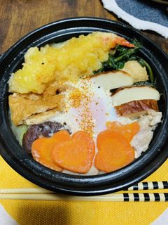 愛情たっぷり♡鍋焼きうどん-レシピのメイン写真